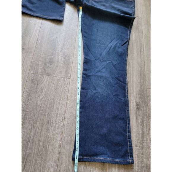 Pajama Jeans Size 1X Pull On Soft Stretch Denim Drawstring Dark Wash Bootcut - Picture 7 of 8